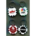 Poker Chip Key Ring - TSR 8 Stripe